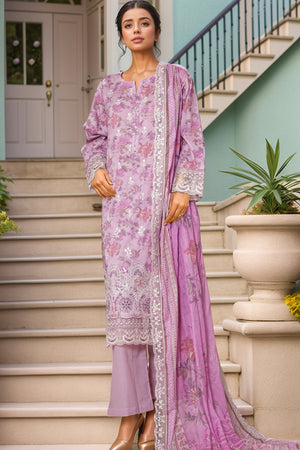 Amyrah By Sada Bahar Stitched 3 Piece Emb Festive Vol-02 Collection'2025-CKD-1060-Purple