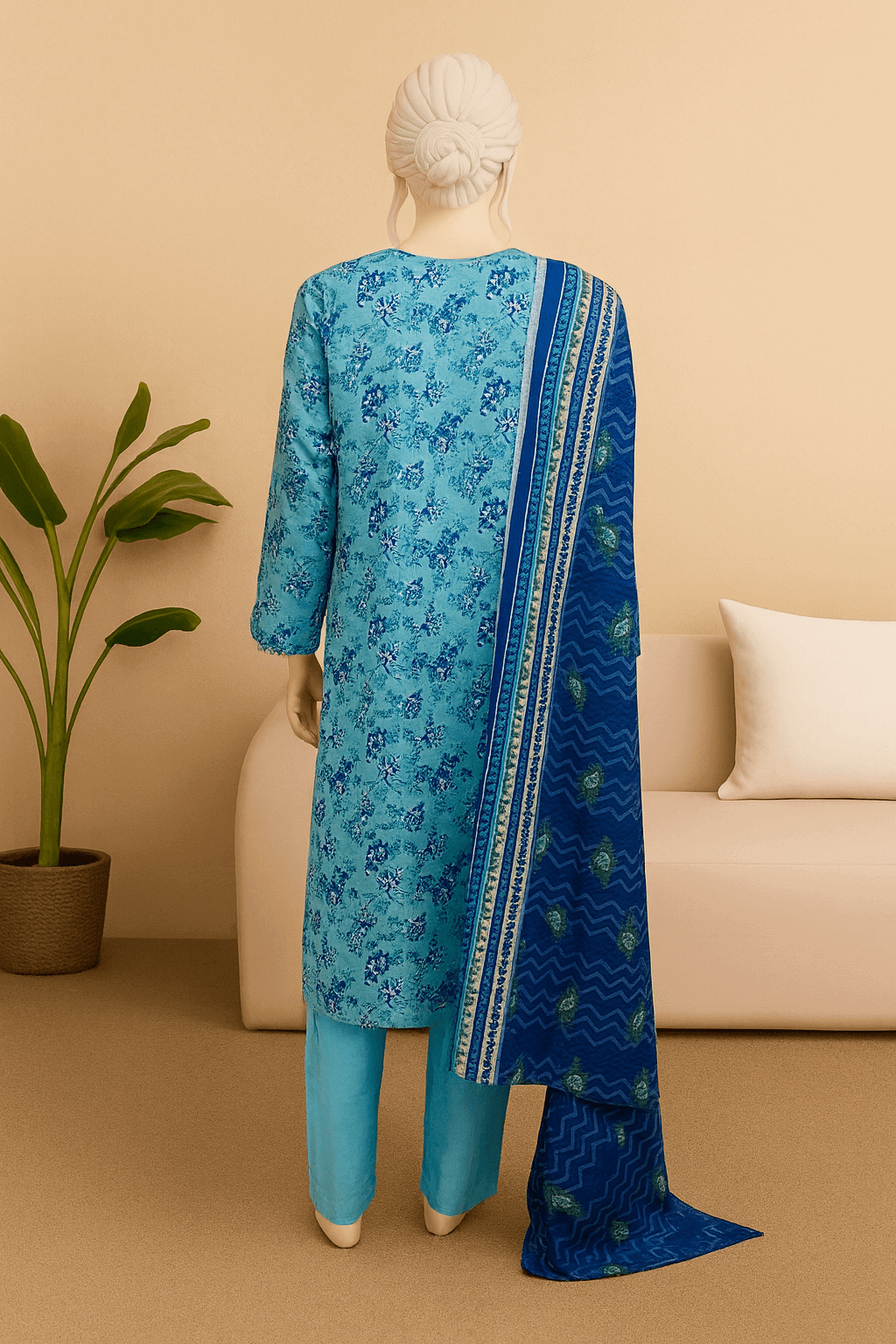 Almeerah Unstitched 3 Piece Luxe Summer Collection'2025-Azure Sky Charm