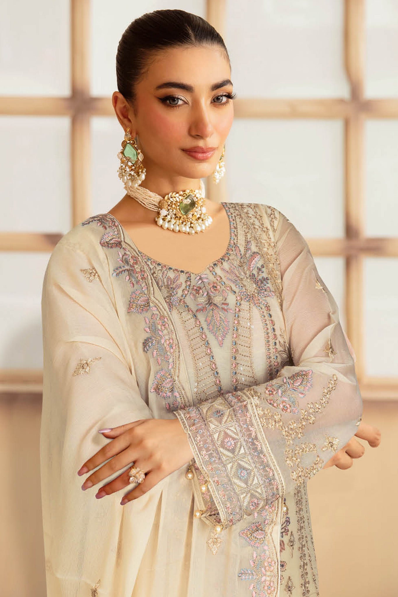 Sangeet by Ramsha Unstitched 3 Piece Chiffon Vol-03 Collection'2025-B-301