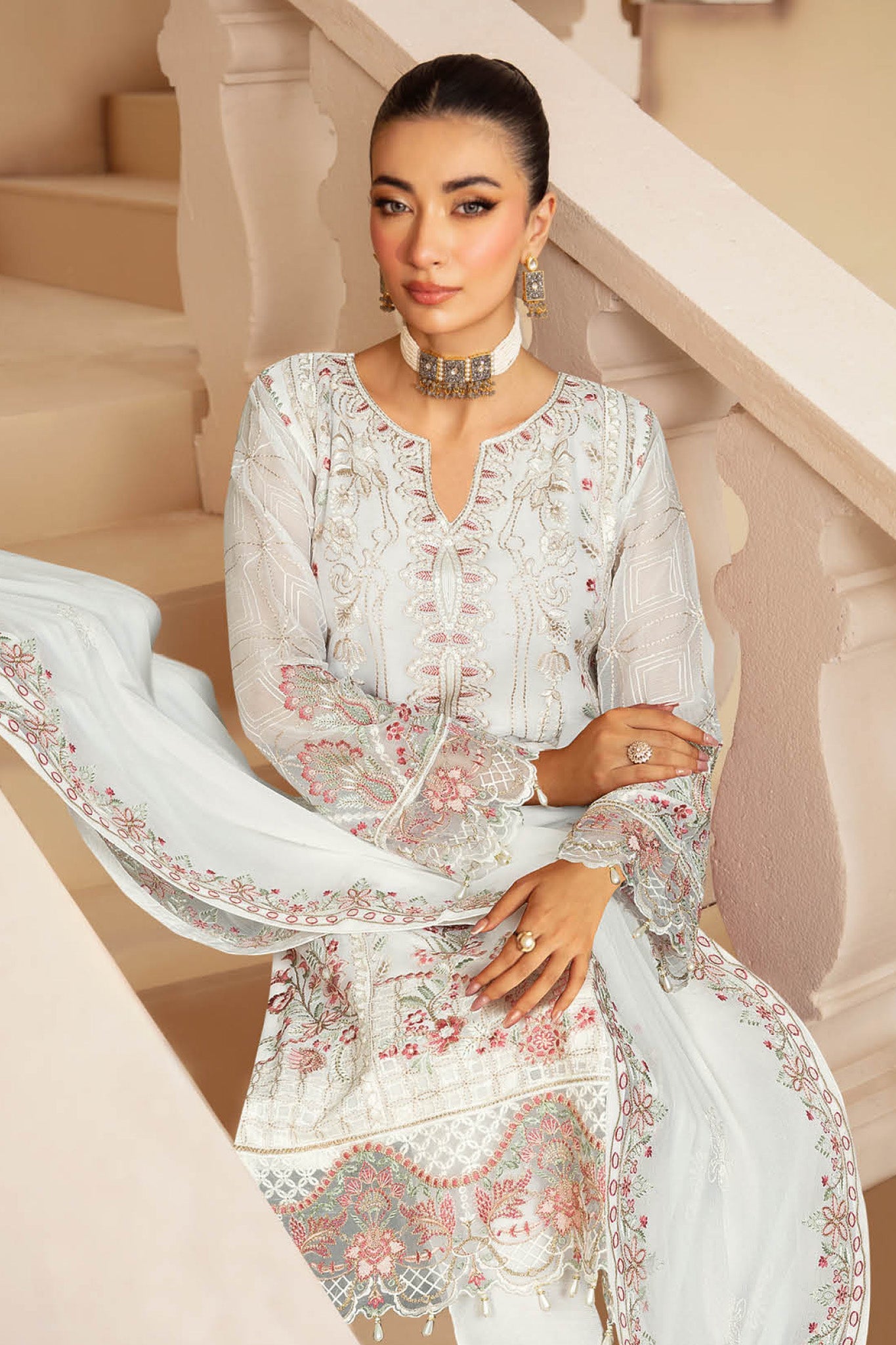 Sangeet by Ramsha Unstitched 3 Piece Chiffon Vol-03 Collection'2025-B-306