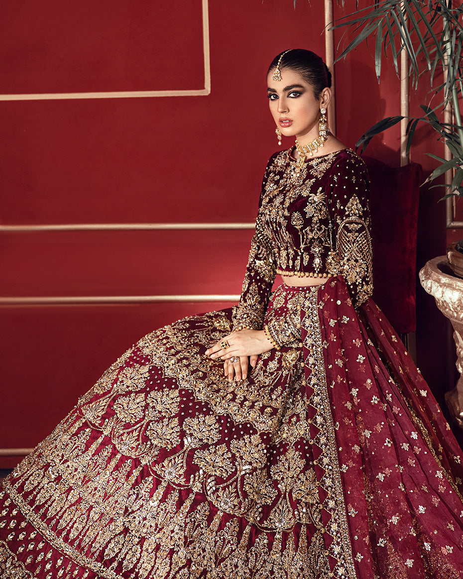 Shehrnaaz By Gulaal Unstitched 3 Piece Bridal Collection'2020-Husna B-5