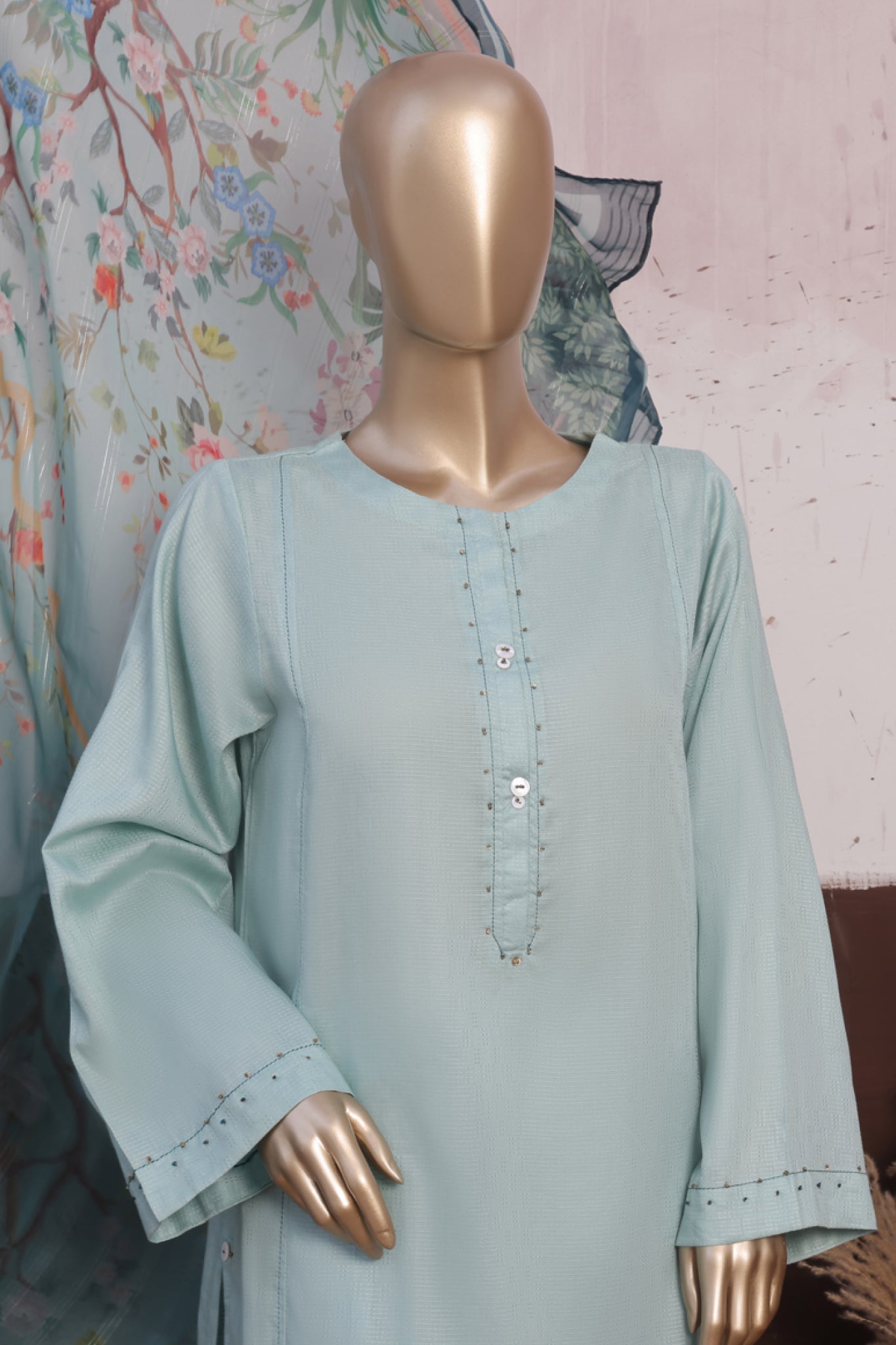 Daily Drop By Hz Stitched 3 Piece Solids Twinset Collection'2025-SDJ-3P-B03