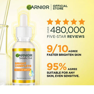 Garnier Skin Active Bright Complete Vitamin C Booster Serum 30 Ml - Contains Niacinamide - My Store