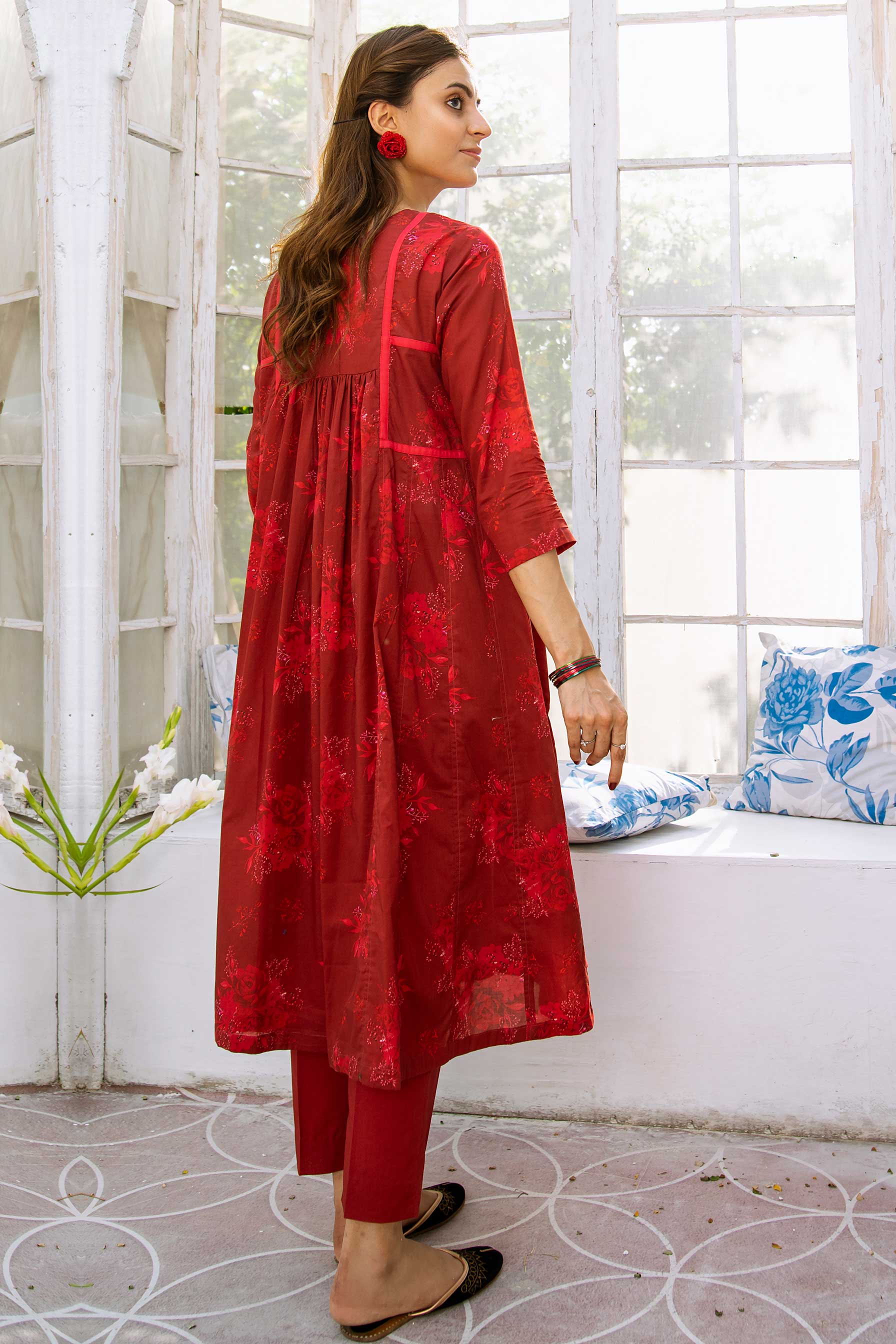 Aayra Stitched Summer Collection'2025-AY362 - Berry Bail Frock