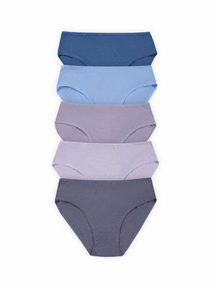 BLS - Willow Mid Rise Cotton Panty - Pack Of 5