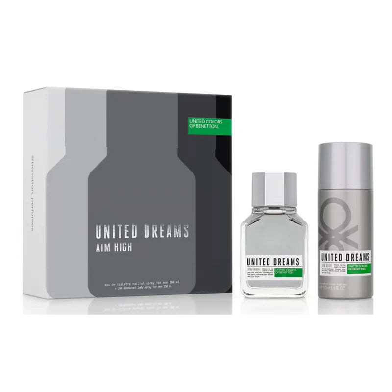 Benetton United Dreams Aim High For Men Set Edt 100Ml+Deodrant 150Ml