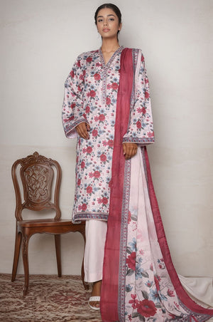 Bin Saeed Stitched 3 Piece Printed Cotton Vol-03 Collection'2025-WC-2413-Skin