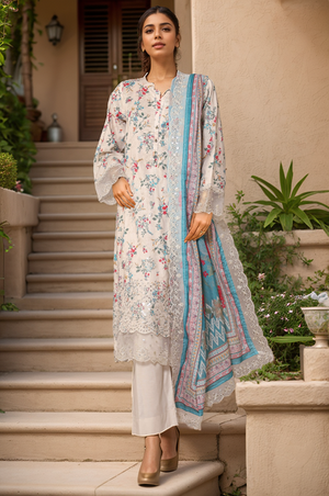 Amyrah By Sada Bahar Stitched 3 Piece Emb Festive Vol-02 Collection'2025-CKD-1066-Skin