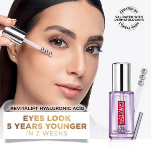 L'Oreal Paris Revitalift 1.5% Hyaluronic Acid + 1% Caffeine Eye Serum 20Ml - My Store