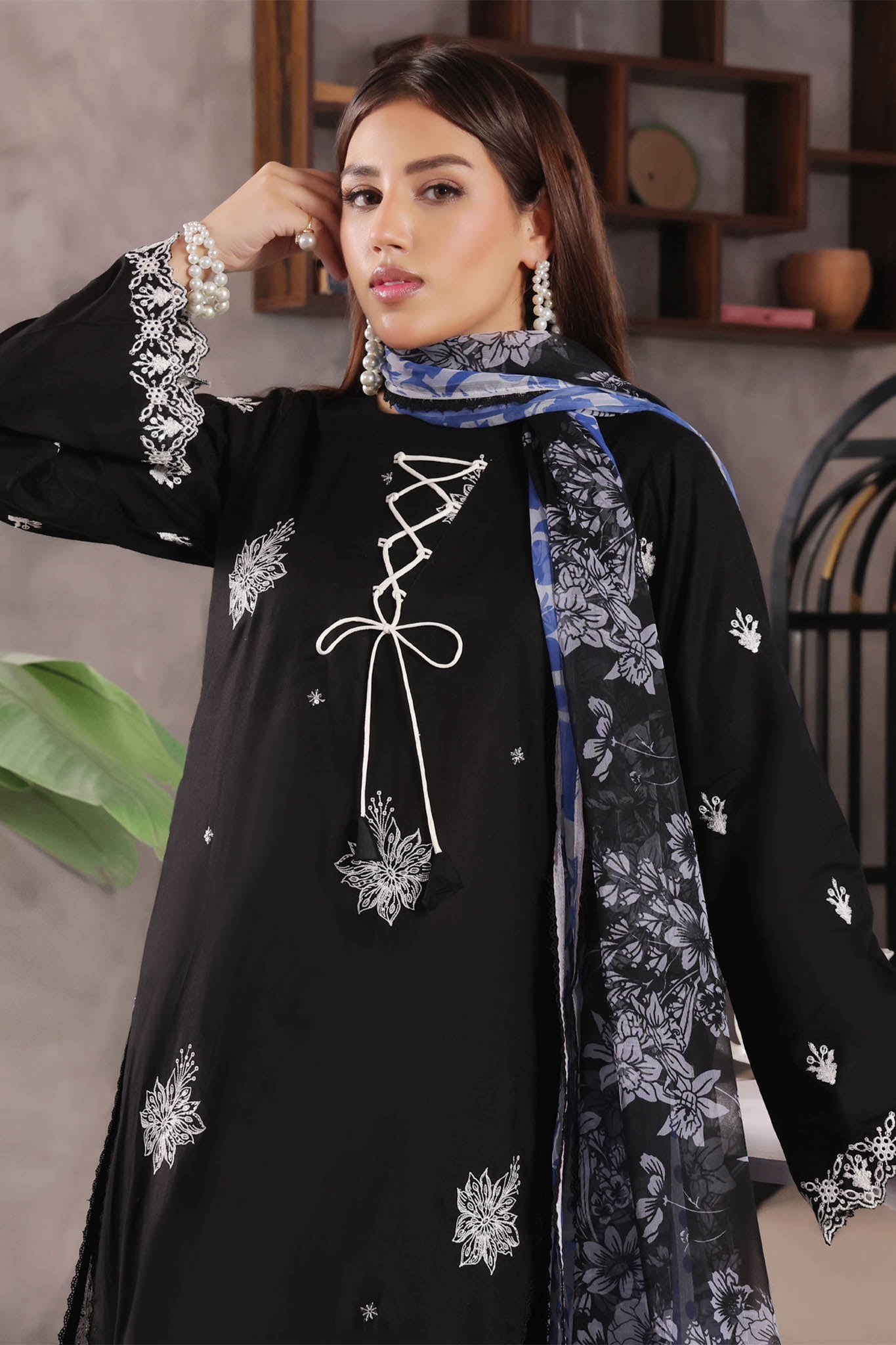 Jasmine By Soghat Unstitched 3 Piece Emb Cotton Chikankari Vol-03 Collection'2025-D-06