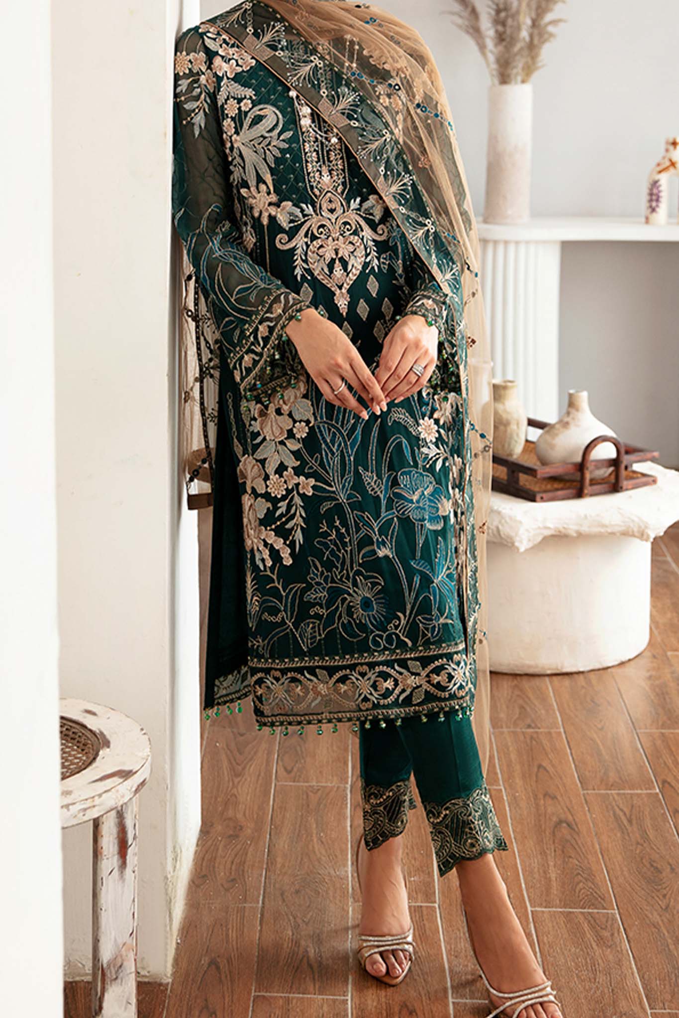 Rangoon by Ramsha Unstitched 3 Piece Chiffon Vol-11 Collection'2023-D-1101