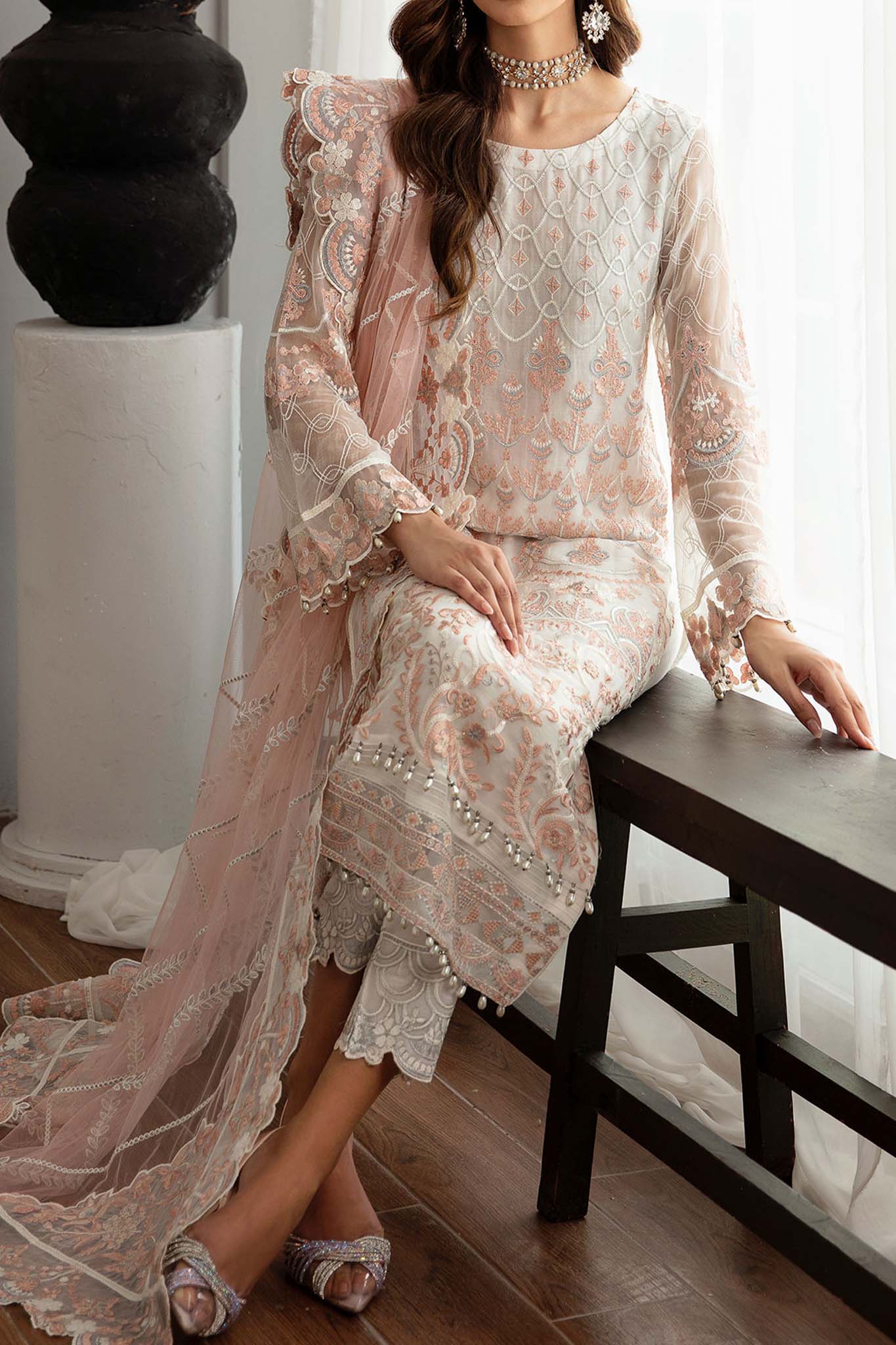 Rangoon by Ramsha Unstitched 3 Piece Chiffon Vol-11 Collection'2023-D-1103