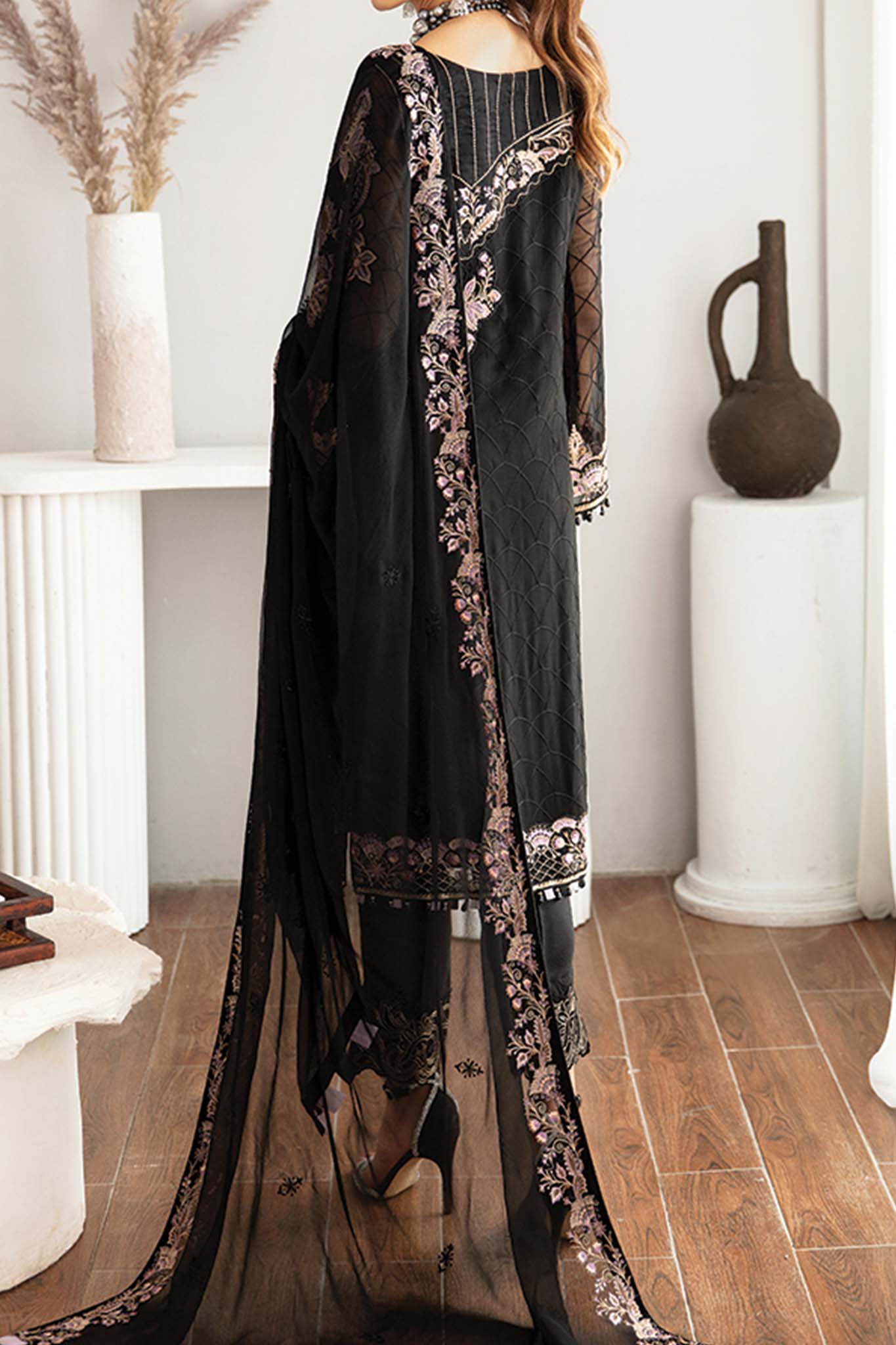 Rangoon by Ramsha Unstitched 3 Piece Chiffon Vol-11 Collection'2023-D-1106