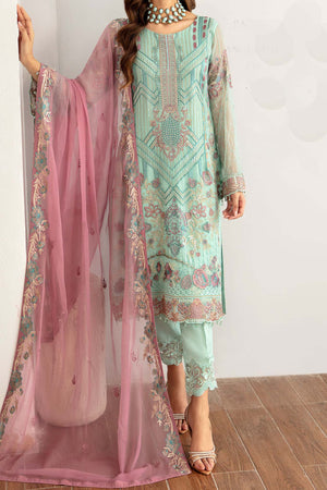 Rangoon by Ramsha Unstitched 3 Piece Chiffon Vol-11 Collection'2023-D-1107