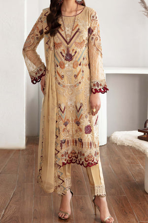 Rangoon by Ramsha Unstitched 3 Piece Chiffon Vol-11 Collection'2023-D-1108