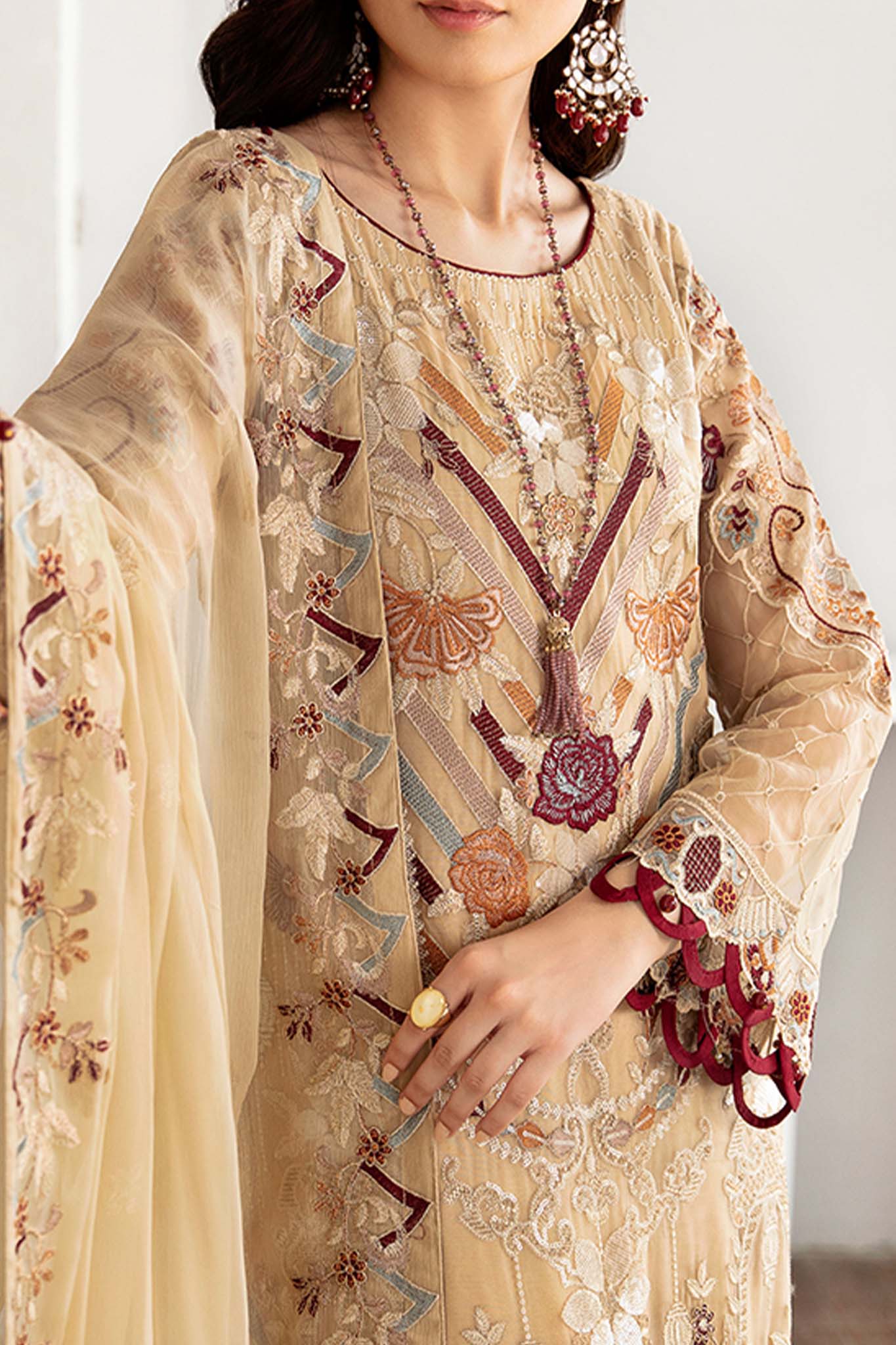 Rangoon by Ramsha Unstitched 3 Piece Chiffon Vol-11 Collection'2023-D-1108