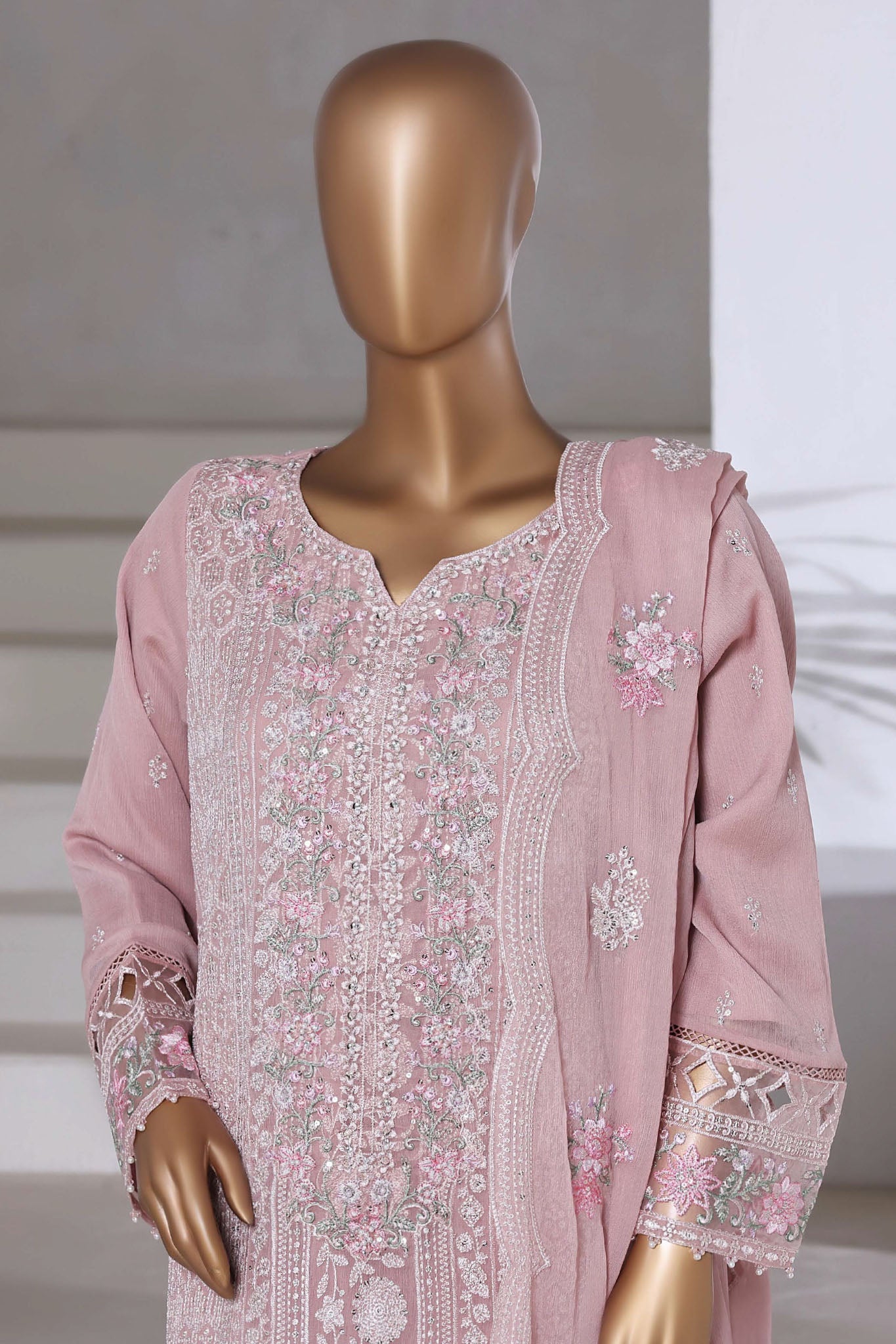 Afsany by Sada Bahar Stitched 3 Piece Luxury Chiffon Vol-14 Collection'2025-CF-07-Pink