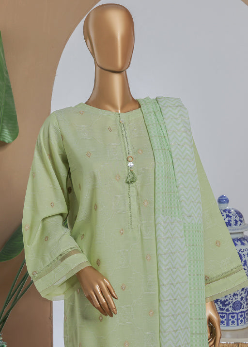 Damask By HZ Stitched 3 Piece Gold Jacquard Eid Edit Collection-DBJ-050