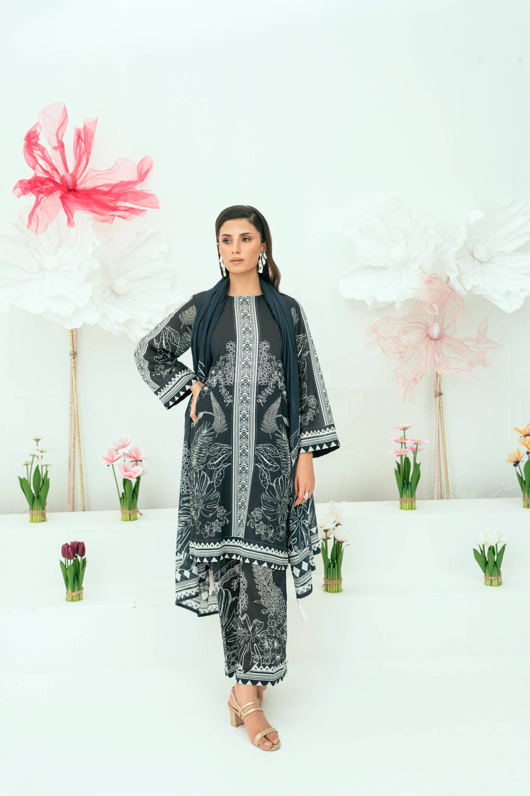 Amal Unstitched 3 Piece Printed Lawn Collection