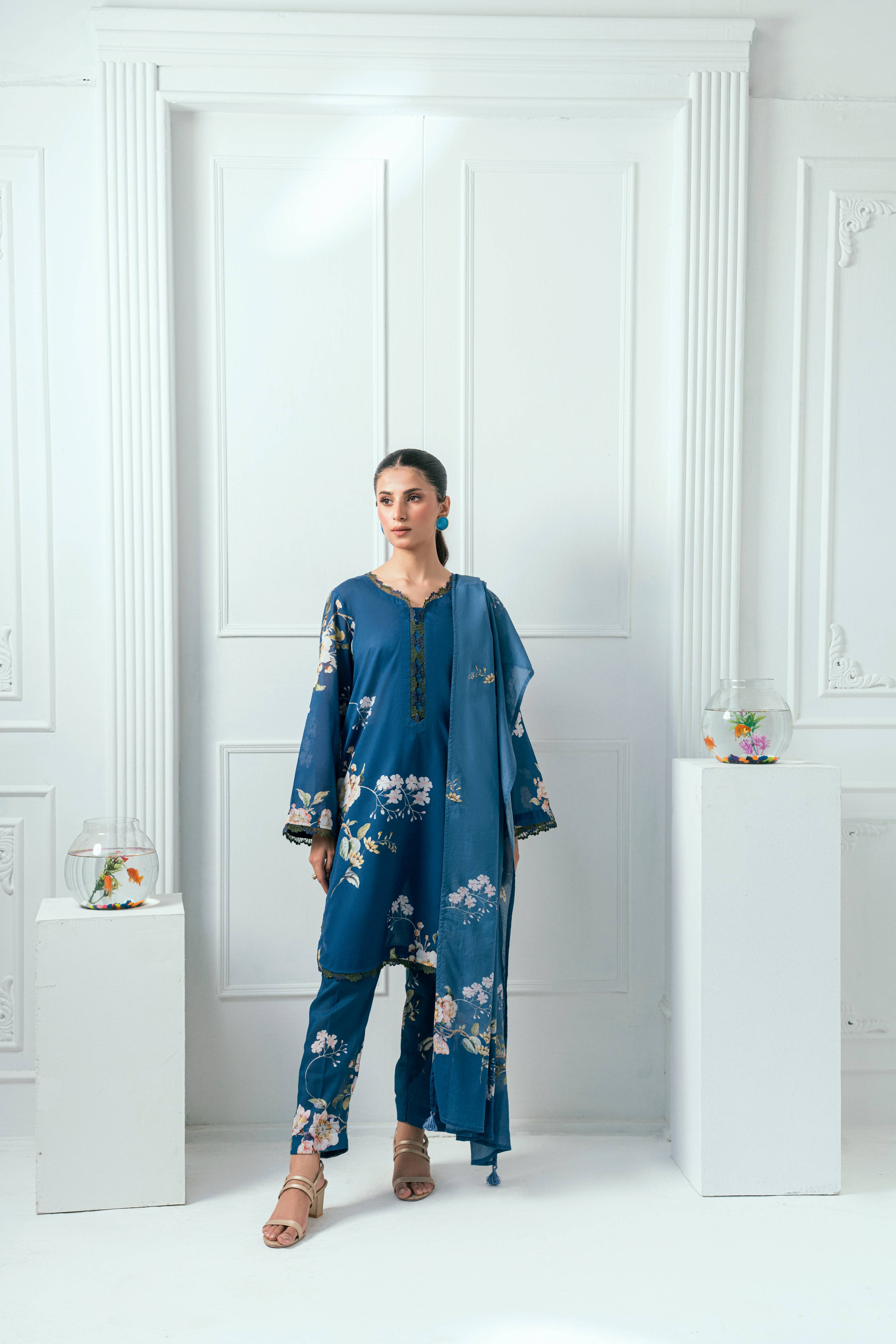 Amal Unstitched 3 Piece Printed Lawn Collection