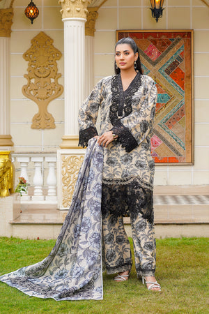 Rang E Gulposh Stitched 3 Piece Lawn Collection'2025-RNG-1203