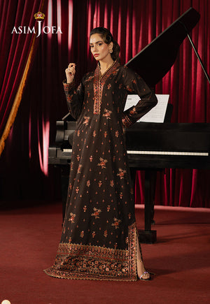 Asim Jofa Premium Festive Ajpf-06 Embroidered Boski Silk 1 Pc