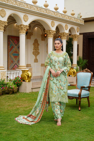 Rang E Gulposh Stitched 3 Piece Lawn Collection'2025-RNG-1211