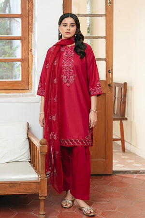 Spring Edit'25 By Mannat Clothing Stitched Collection-Carmine