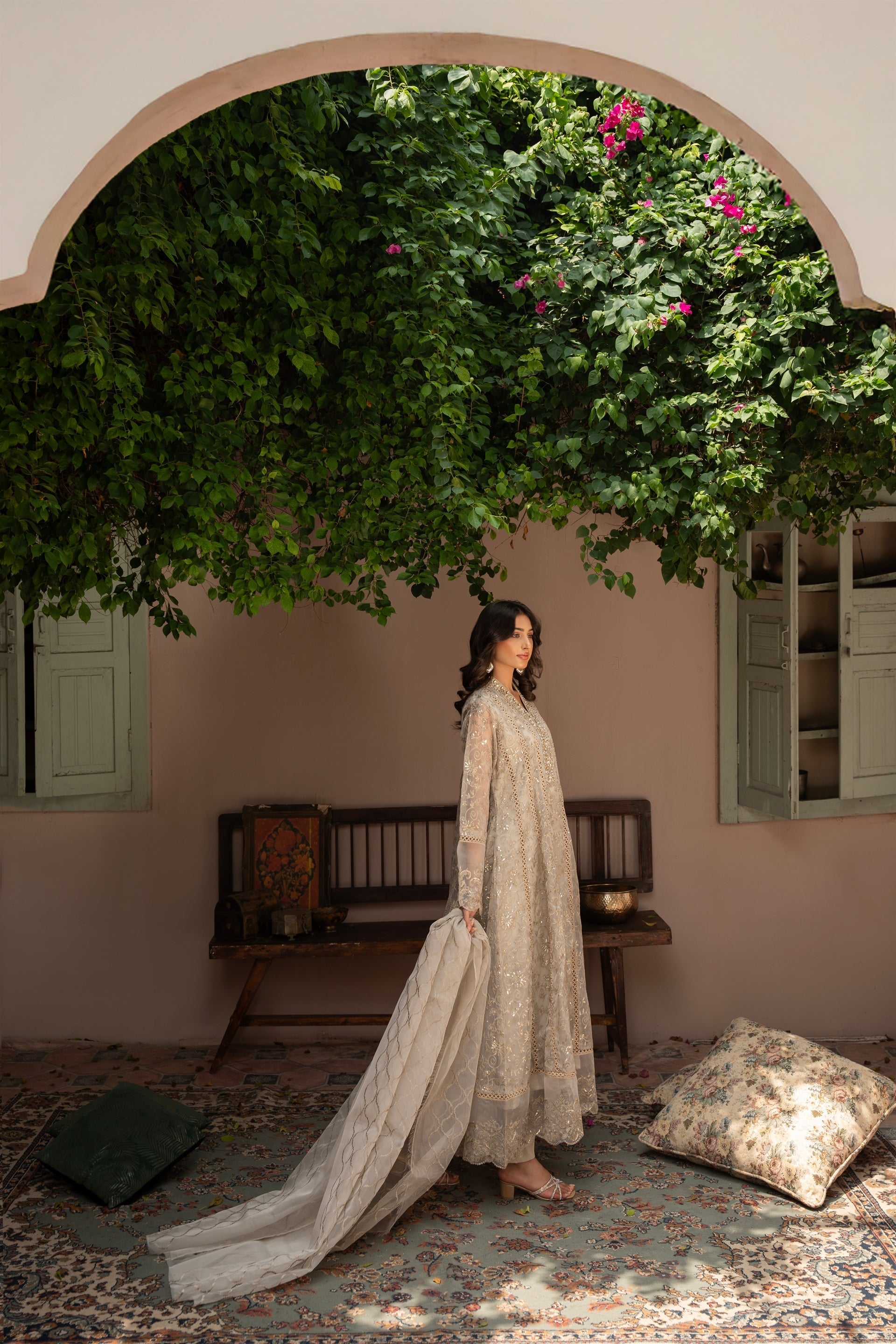 Rang Nirala By Manahils Stitched 3 Piece Formals Collection'2025-K-151-TAN BROWN