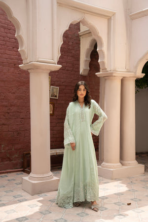 Rang Nirala By Manahils Stitched 3 Piece Formals Collection'2025-K-165-PASTEL GREEN