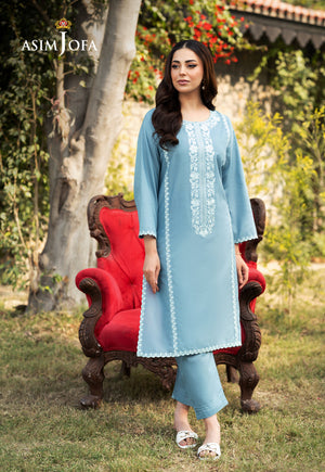 Asim Jofa Essential Pret Drop 6 Ajpb-101 Embroidered Cambric 2 Pcs