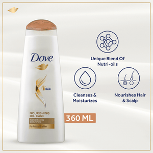 Dove Nourishing Oil Care Shampoo - 360ML - My Store