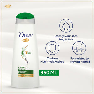 Dove Hair Fall Rescue Shampoo 360ml - Snapcart.pk