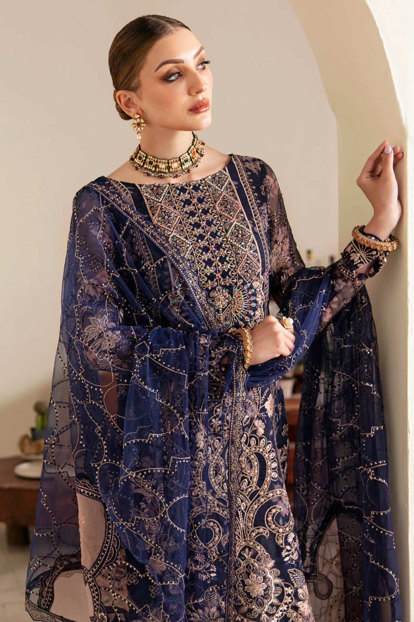 Ramsha Unstitched 3 Piece Festive Formals Vol-01 Collection'2025-E-101