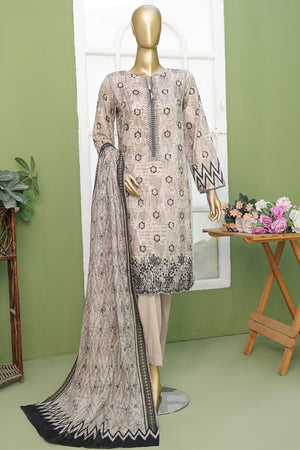 Elite By HZ Unstitched 3 Piece Emb Lawn Collection'2025-EC-211