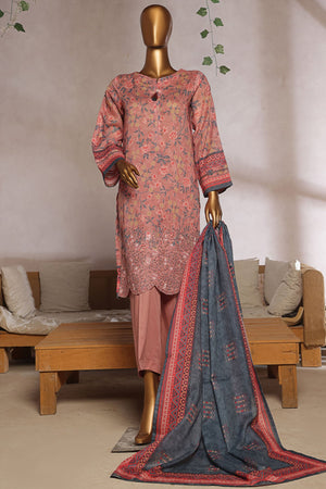 Aashkaar By HZ Stitched 3 Piece Emb Lawn Vol-05 Collection-EPL-007