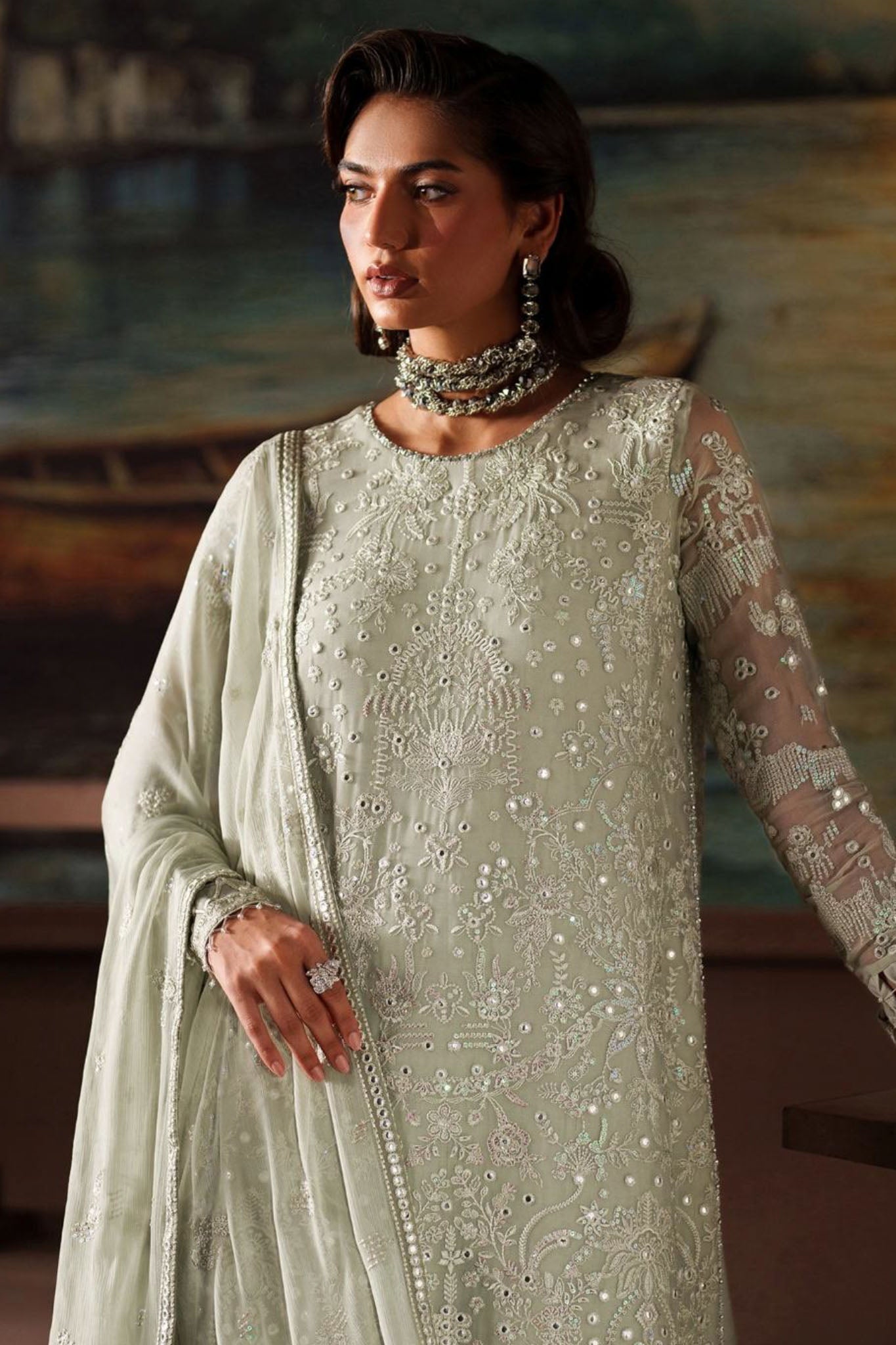 Zarif Unstitched 3 Piece Premium Chiffon Collection'2025-ZRF-PRC-02 ETHEL