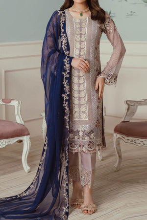 Ramsha Unstitched 3 Piece Chiffon Vol-25 Collection'2024-F-2503