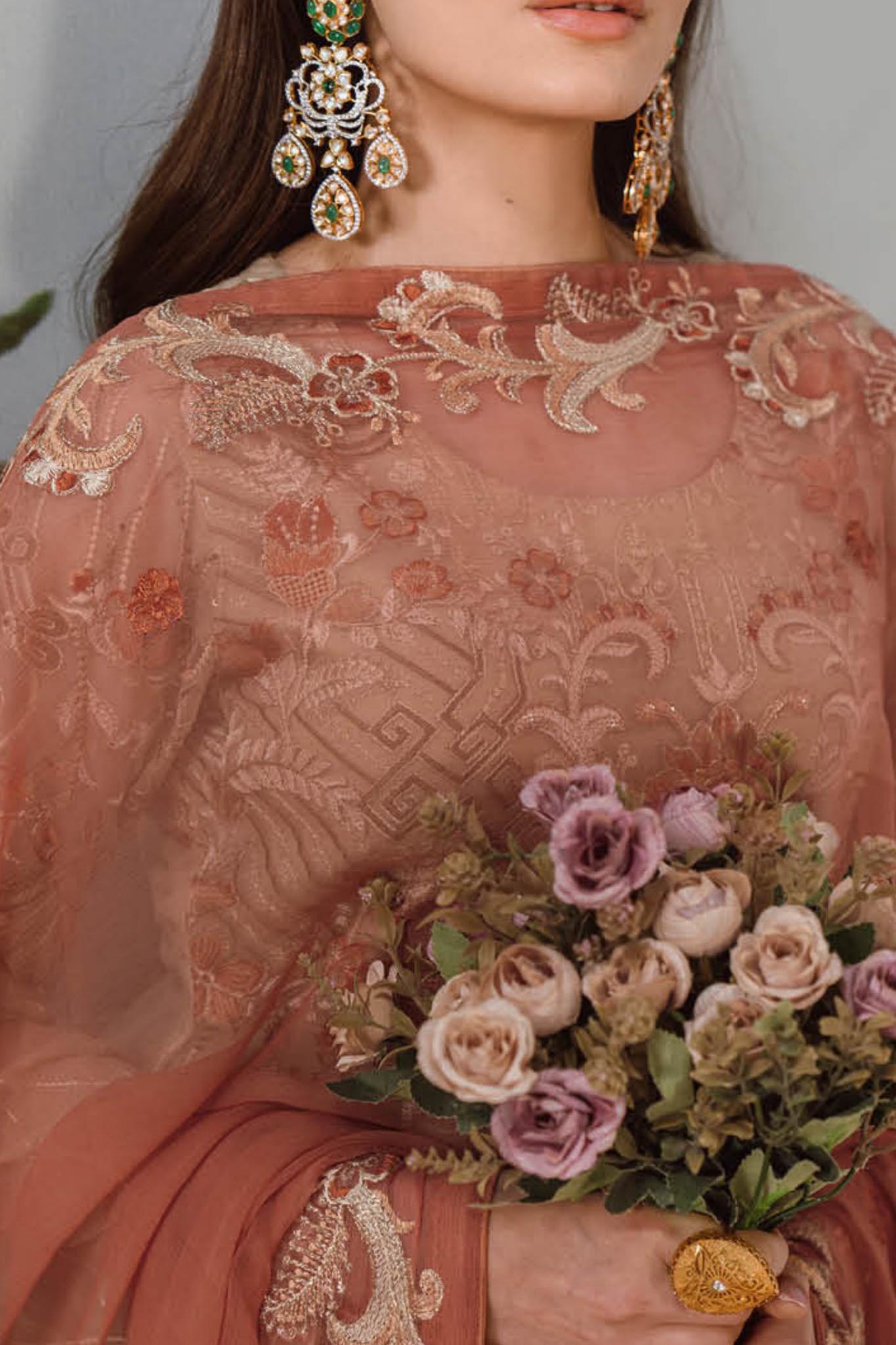 Ramsha Unstitched 3 Piece Chiffon Vol-25 Collection'2024-F-2505