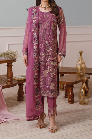 Ramsha Unstitched 3 Piece Chiffon Vol-25 Collection'2024-F-2509