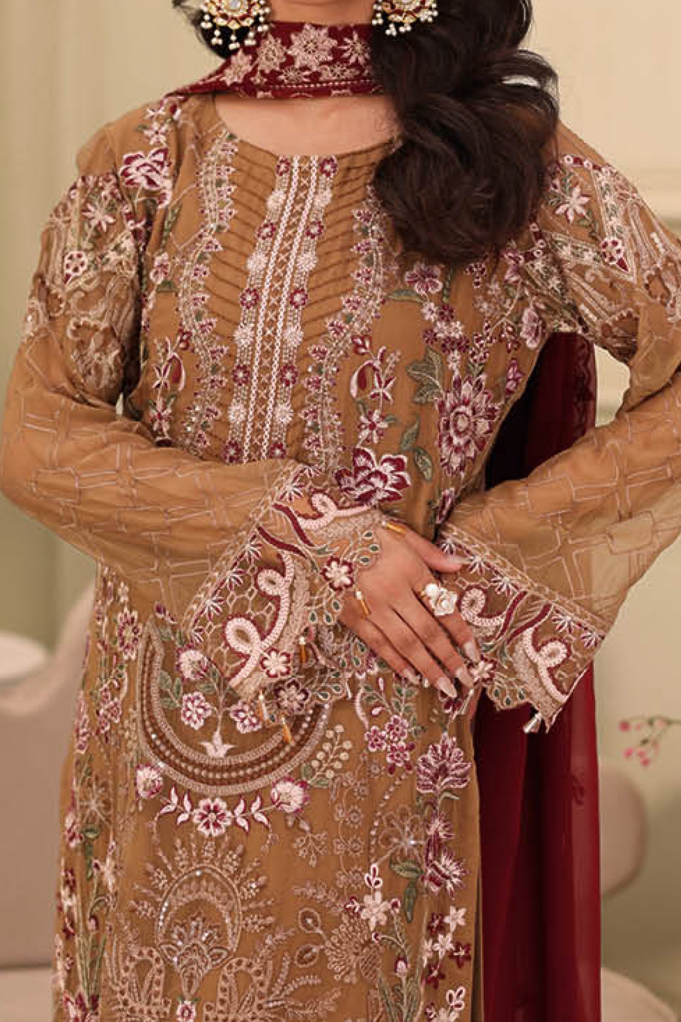 Ramsha Unstitched 3 Piece Luxury Chiffon Vol-27 Collection'2025-F-2702