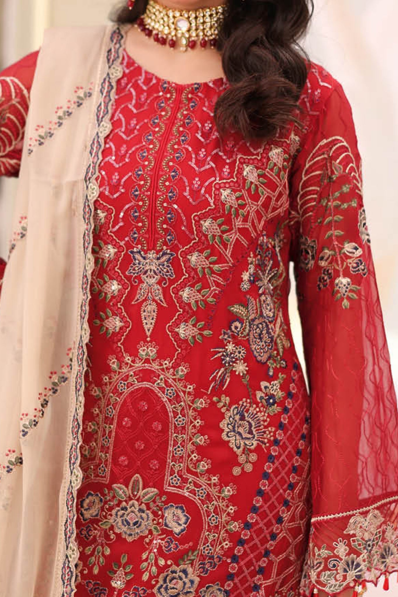 Ramsha Unstitched 3 Piece Luxury Chiffon Vol-27 Collection'2025-F-2711