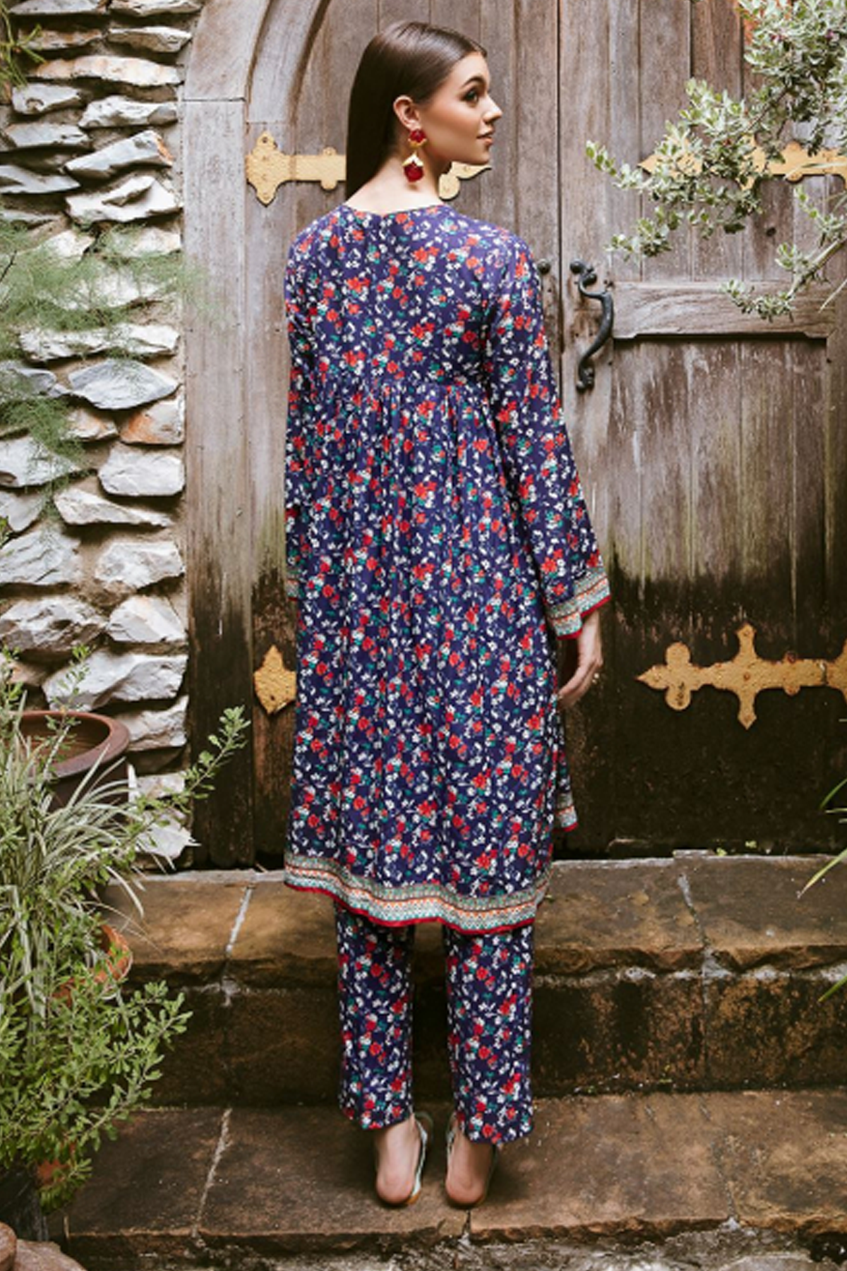 ZellburyShirt Shalwar - Blue - Viscose Suit - 0662