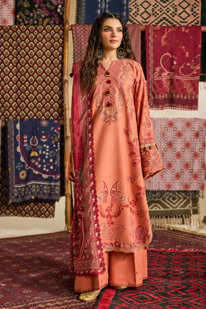 Zync One Nation By Florent Unstitched 3 Piece Winter Vol-01 Collection'2025-FL-09-B