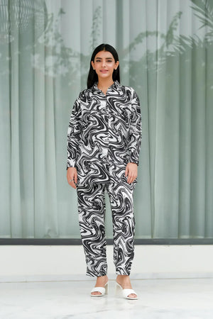 Dhaga Stitched 2 Piece Crepe Collection'2025-Eileen