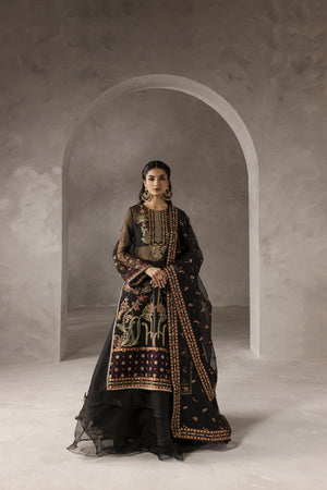 Eblouir By Imran Ramzan Unstitched 3 Piece Luxury Formals Collection'2025-Fleurs de Minuit