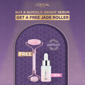 Bundle - L'Oreal Glycolic Serum 15Ml with Free Jade Roller