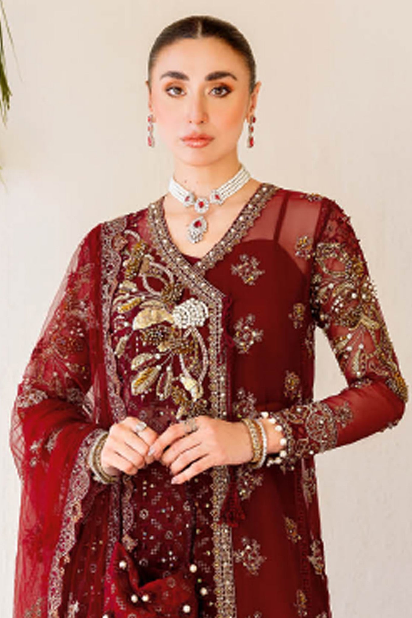 Ramsha Unstitched 3 Piece Luxury Wedding Vol-05 Collection'2025-H-504