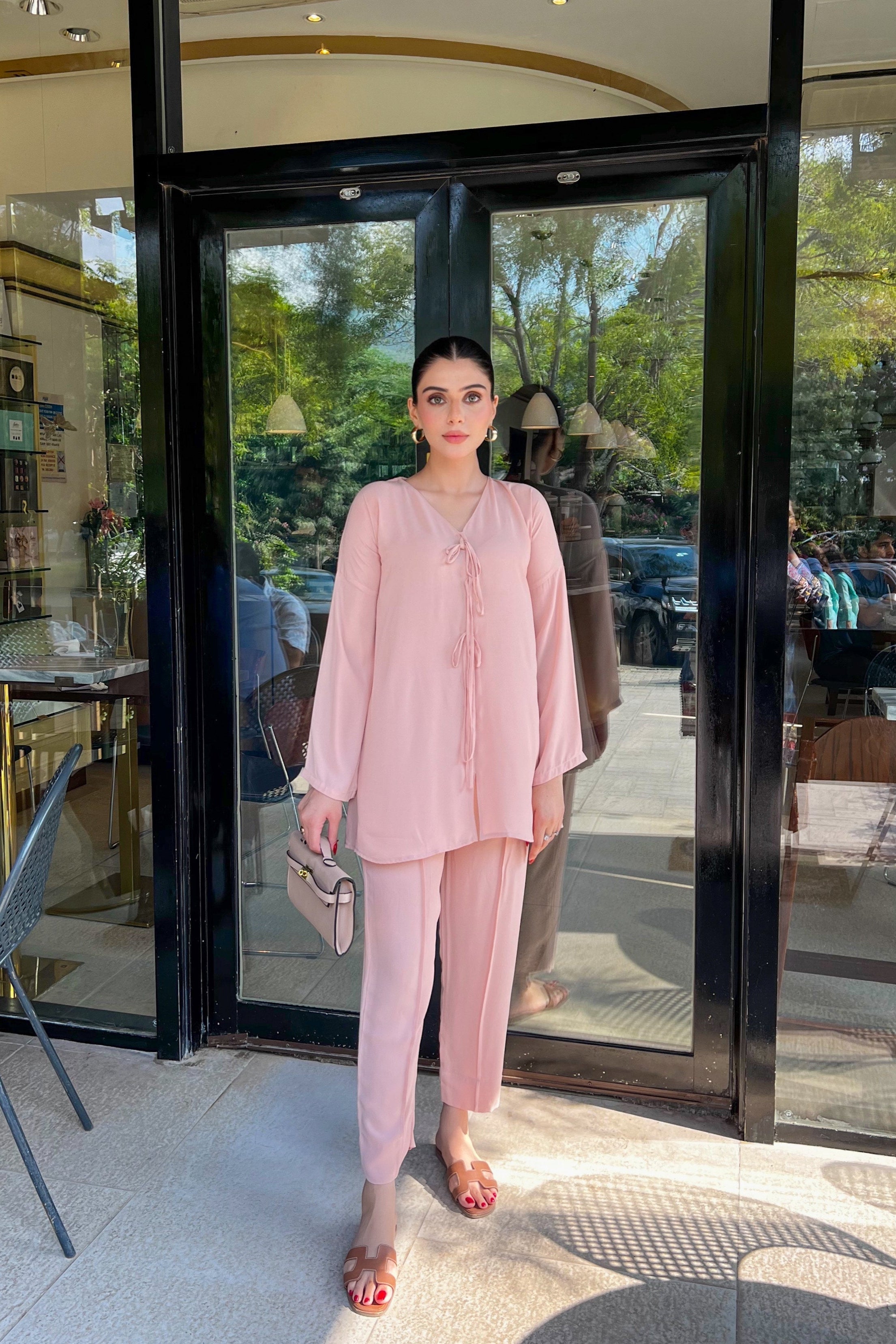 Manahils Stitched Co Ords Pastel Co-Ord Set