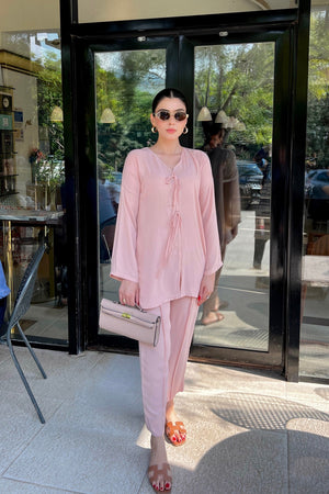 Manahils Stitched Co Ords Pastel Co-Ord Set